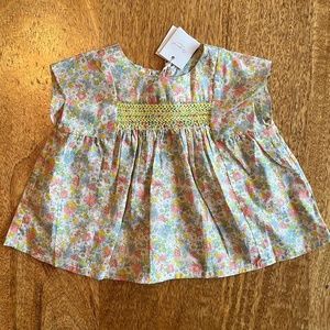 Bonpoint Cadeli baby blouse (Liberty fabric) 6M NWT